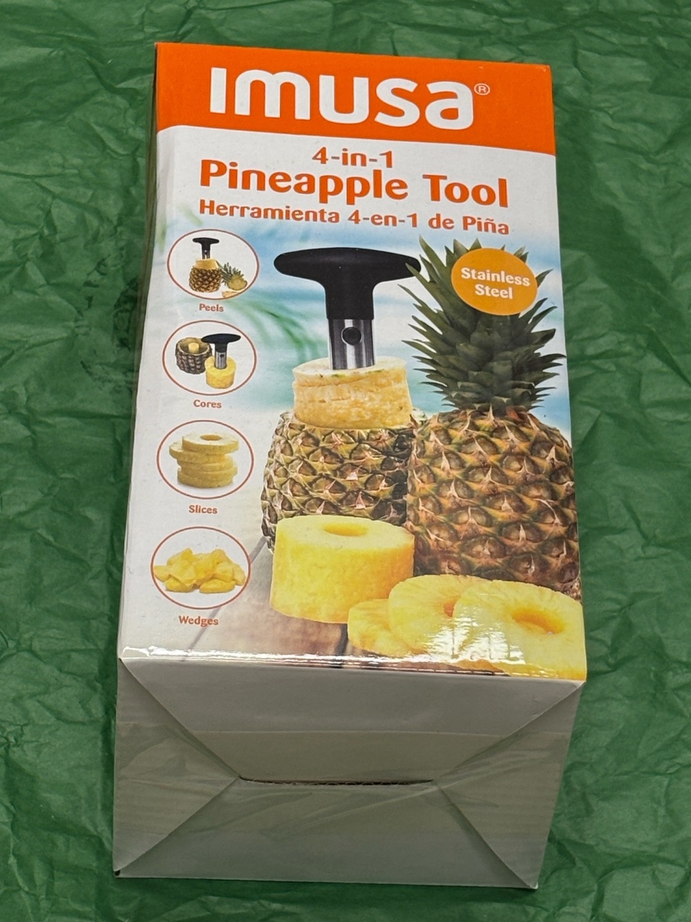 IMUSA 4-in-1 Pineapple Tool - Orange/Black